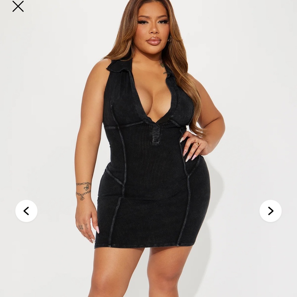 Collared mini dress